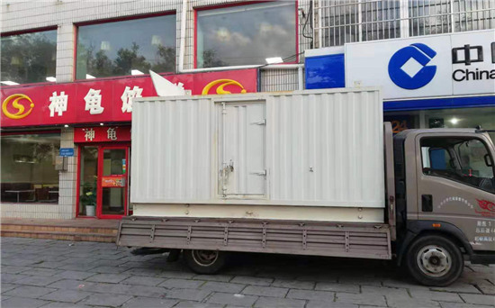 王场镇出租发电机施工案例